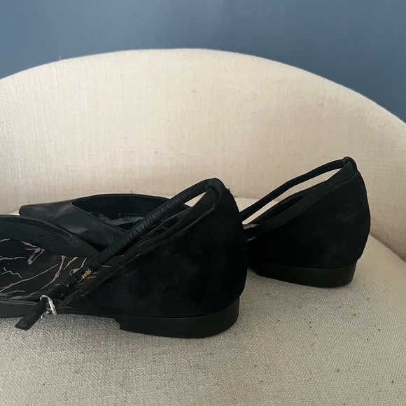 Balenciaga Fall 2013 BLACK Leather Ankle Strap Flats - Picture 10 of 10